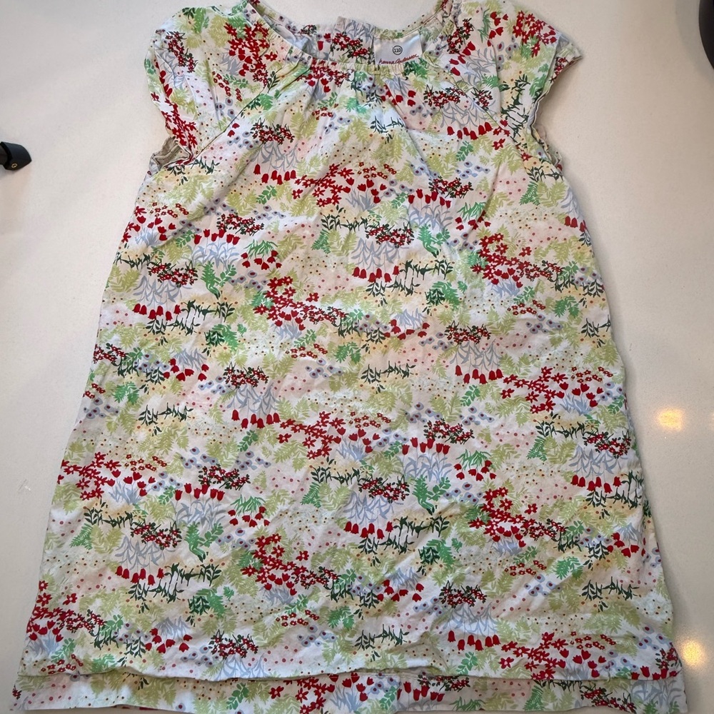 Hanna Andersson Flutter Sleeve Garden Floral Dress - Size 110 (US 5)